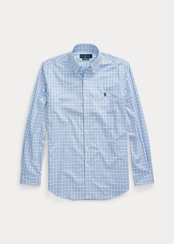 Camisa Polo Ralph Lauren Plaid Poplin Homem 03648-RTAE